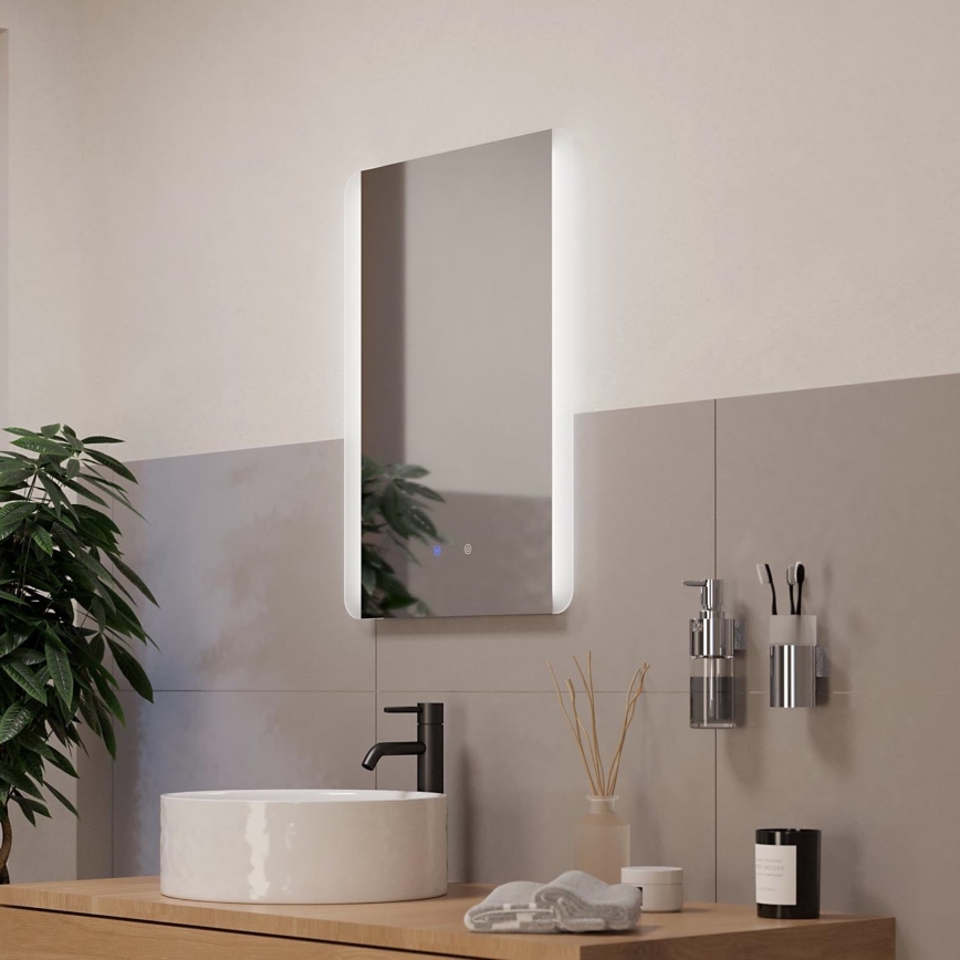 Eglo - LED Badkamer verwarmde wand spiegel met een achtergrondverlichting LED/28W/230V IP44