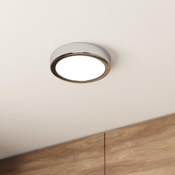 Eglo - LED badkamerplafondlamp LED/11W/230V IP44 glanzend chroom Ø 16 cm
