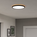 Eglo - LED Badkamerplafondlamp LED/13,9W/230V 2700/4000/6500K Ø 30 cm IP44 zwart