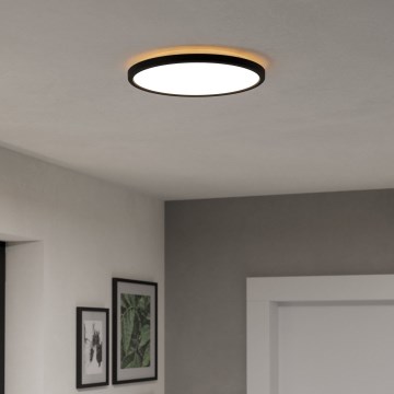 Eglo - LED Badkamerplafondlamp LED/13,9W/230V 2700/4000/6500K Ø 30 cm IP44 zwart