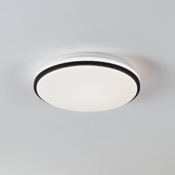 Eglo - LED Badkamerplafondlamp LED/15,6W/230V IP44 zwart