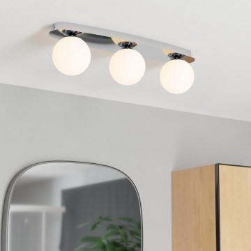 Eglo - LED badkamerplafonnière 3xG9/4,2W/230V IP44 glanzend chroom