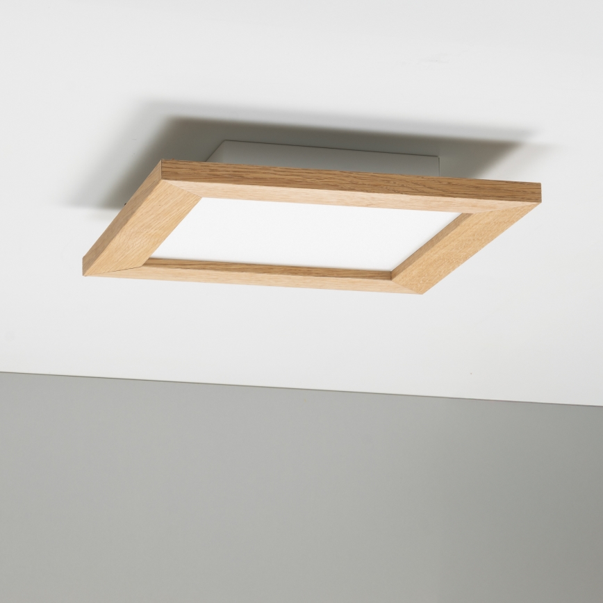 Eglo - LED Bevestigd lichtpaneel SALOBRENA-RW WOOD LED/17W/230V 2700/4000K 30x30 cm bruin