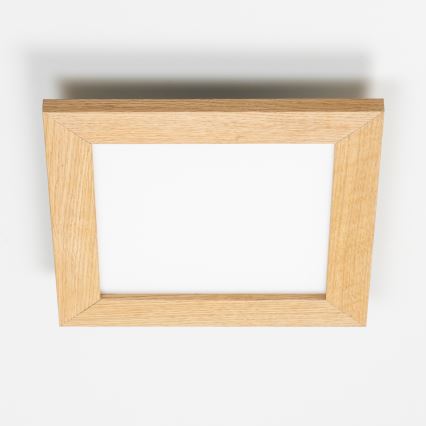 Eglo - LED Bevestigd lichtpaneel SALOBRENA-RW WOOD LED/17W/230V 2700/4000K 30x30 cm bruin