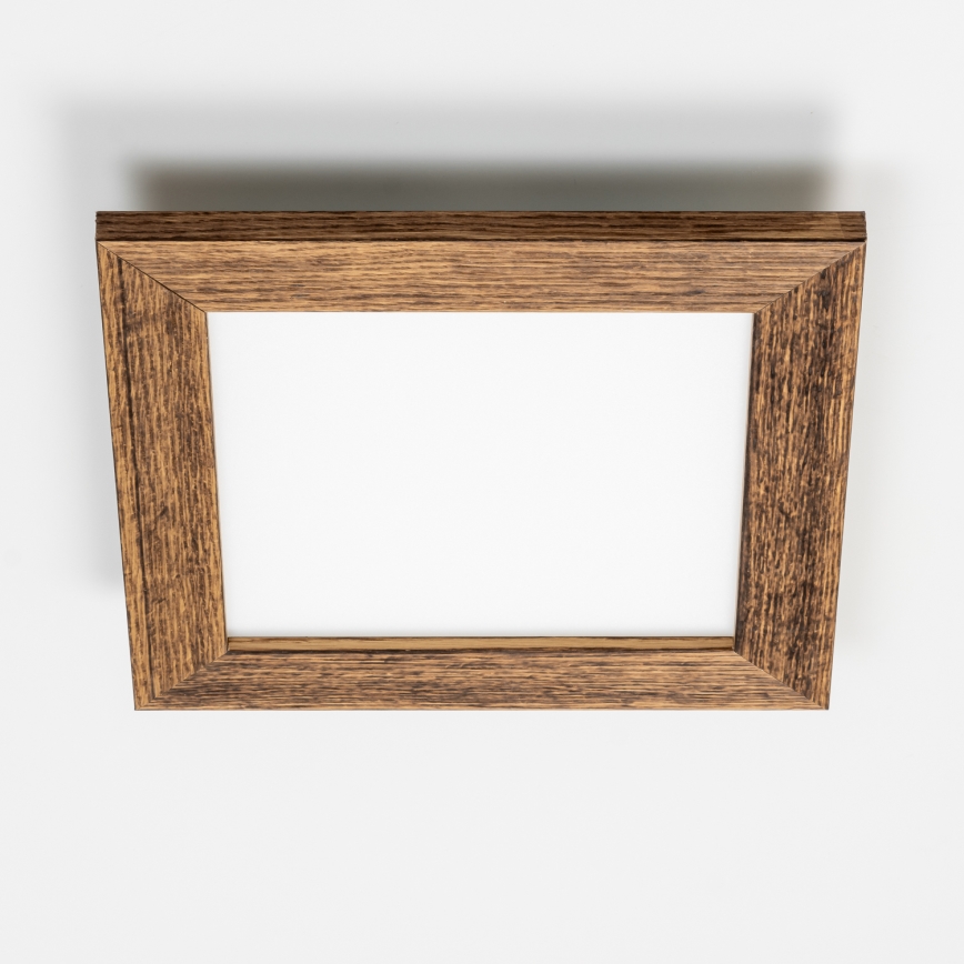 Eglo - LED Bevestigd lichtpaneel SALOBRENA-RW WOOD LED/17W/230V 2700/4000K 34x34 cm bruin