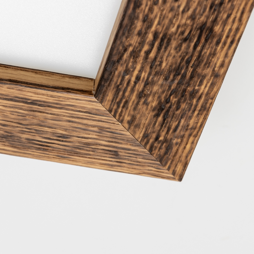 Eglo - LED Bevestigd lichtpaneel SALOBRENA-RW WOOD LED/17W/230V 2700/4000K 34x34 cm bruin