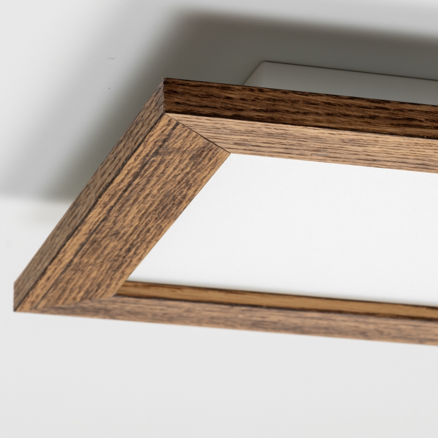 Eglo - LED Bevestigd lichtpaneel SALOBRENA-RW WOOD LED/17W/230V 2700/4000K 34x34 cm bruin