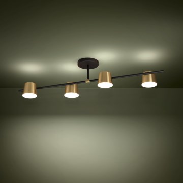 Eglo - LED Bevestigde Hanglamp 4xGU10/4,6W/230V 3000K goud