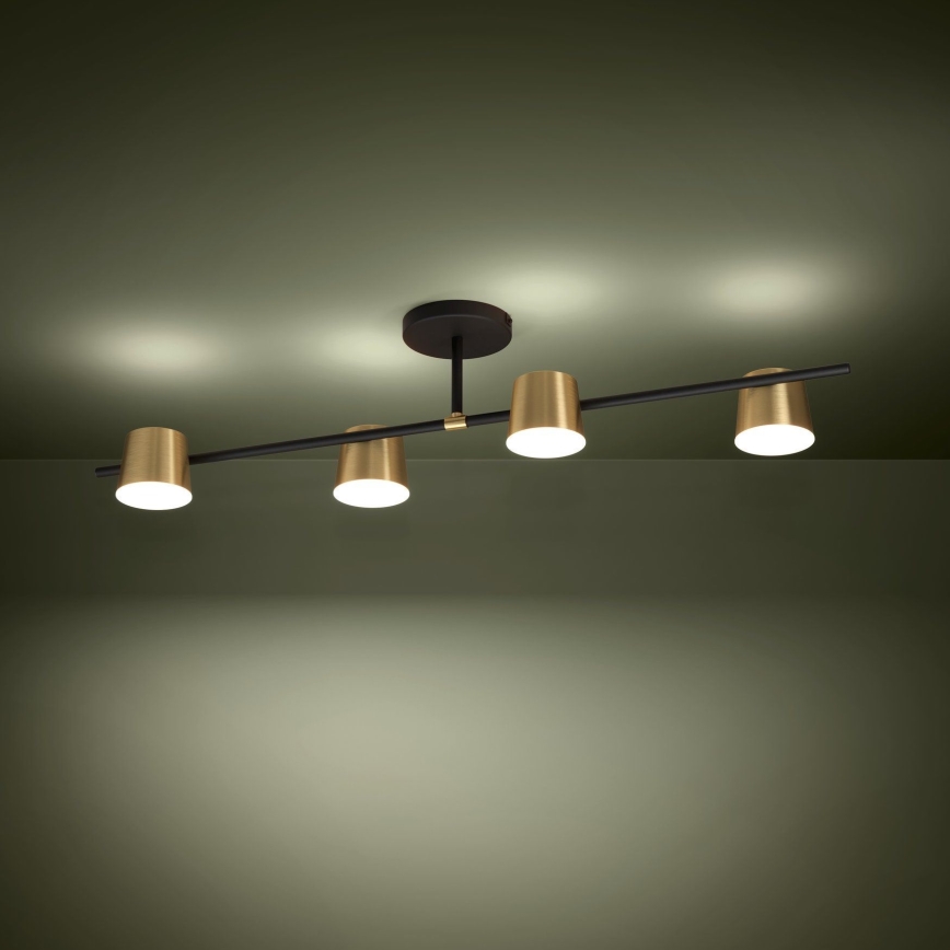 Eglo - LED Bevestigde Hanglamp 4xGU10/4,6W/230V 3000K goud