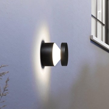 Eglo - LED buitenwandlamp LED/11W/230V zwart IP44