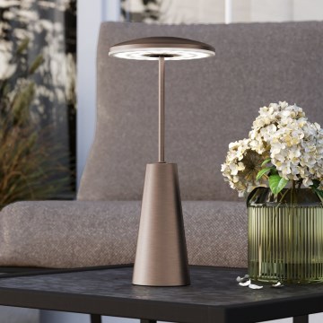 Eglo - LED Dimbaar aanraken buitenshuis lamp LED/2,8W/5V 2400K/3000K/4000K 5200 mAh IP54 beige