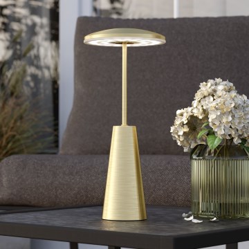 Eglo - LED Dimbaar aanraken buitenshuis lamp LED/2,8W/5V 2400K/3000K/4000K 5200 mAh IP54 goud