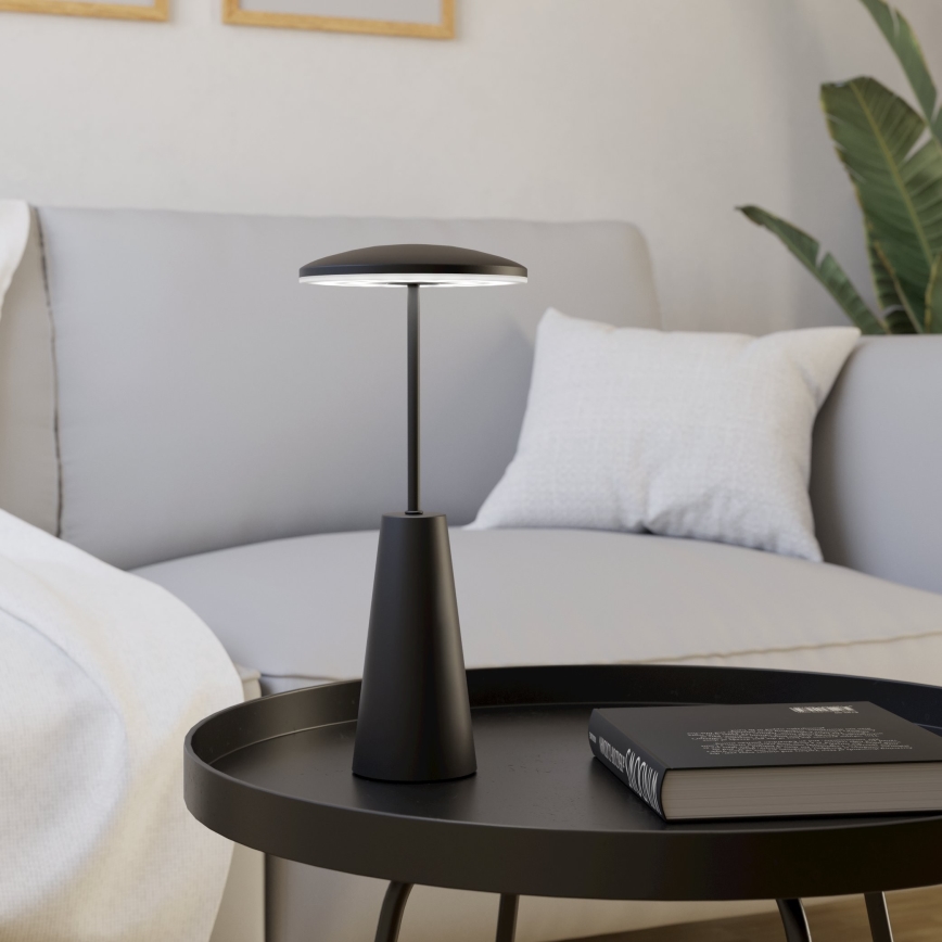 Eglo - LED Dimbaar aanraken buitenshuis lamp LED/2,8W/5V 2400K/3000K/4000K 5200 mAh IP54 zwart