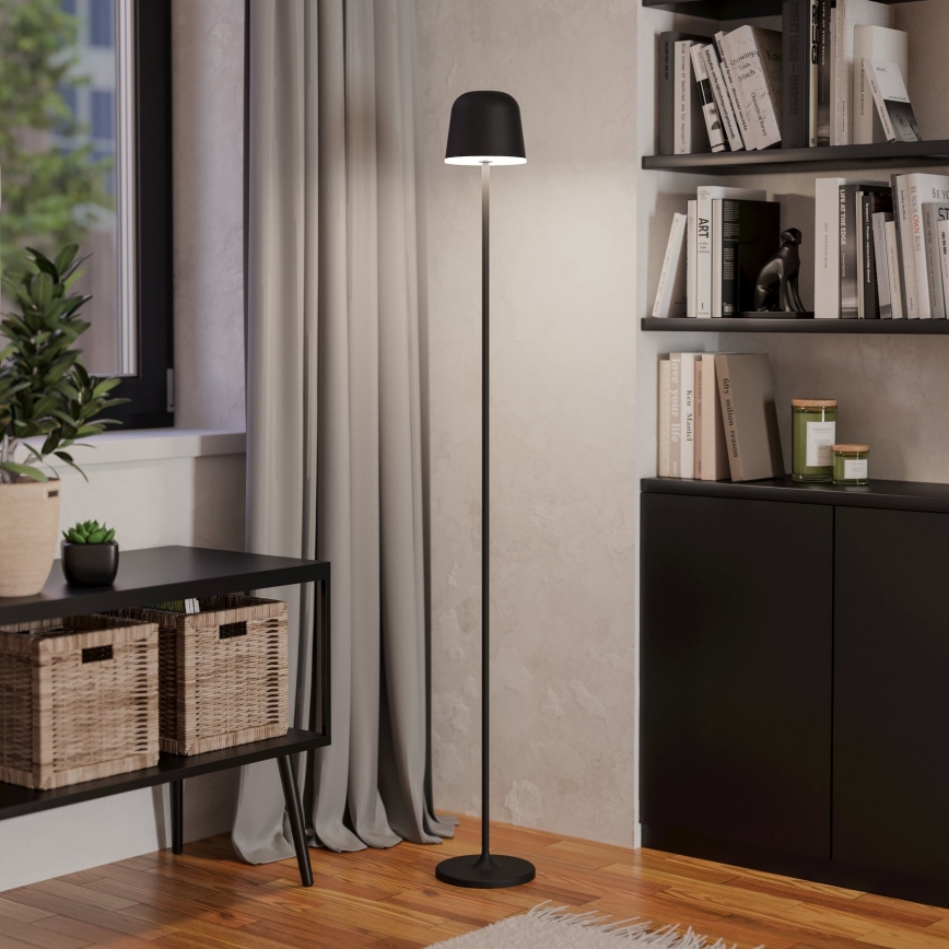 Eglo - LED Dimbaar buitenshuis oplaadbaar Staande lamp LED/4,3W/5V 2400/3000/4000K IP54 zwart