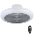 Eglo - LED Dimbaar ceiling fan LED/25,5W/230V grijs + afstandsbediening