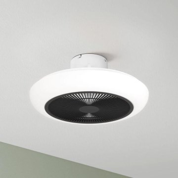 Eglo - LED Dimbaar ceiling fan LED/25,5W/230V zwart + afstandsbediening