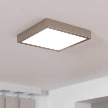 Eglo - LED Dimbaar Plafondlamp LED/17W/230V Mat Chroom