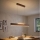 Eglo - LED-dimbare hanglamp aan kabel LED/21W/230V + LED/8,4W walnoot