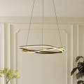Eglo - LED-dimbare hanglamp aan kabel LED/60W/230V 2200-6500K goud + afstandsbediening