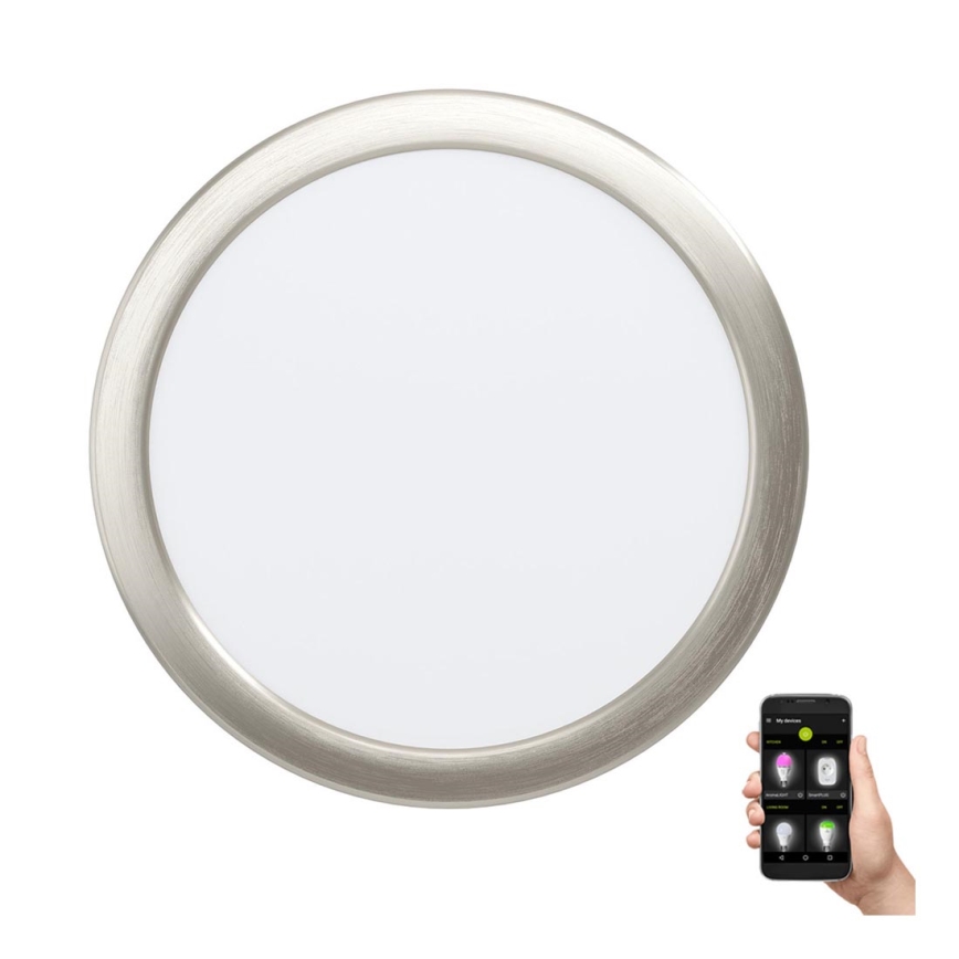 Eglo - LED dimbare inbouwspot voor badkamer LED/16,5W/230V IP44 ZigBee Ø 21,6 cm