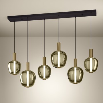 Eglo - LED dimbare kroonluchter 3xLED/5W/230V + 3xLED/6,5W + 6xLED/1,6W 2200-6500K goudkleurig