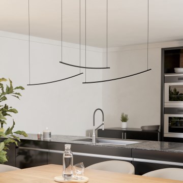 Eglo - LED dimbare pendellamp aan kabel LED/22W/230V 2700/4000/6500K zwart