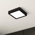 Eglo - LED dimbare plafondlamp LED/11W/230V zwart