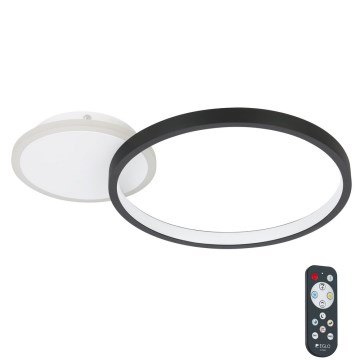 Eglo - LED Dimbare plafondlamp LED/15W/230V zwart + afstandsbediening