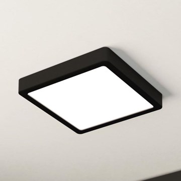 Eglo - LED dimbare plafondlamp LED/17W/230V zwart