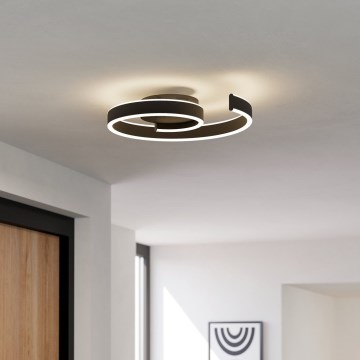 Eglo - LED dimbare plafondlamp LED/37W/230V 3000-6500K zwart
