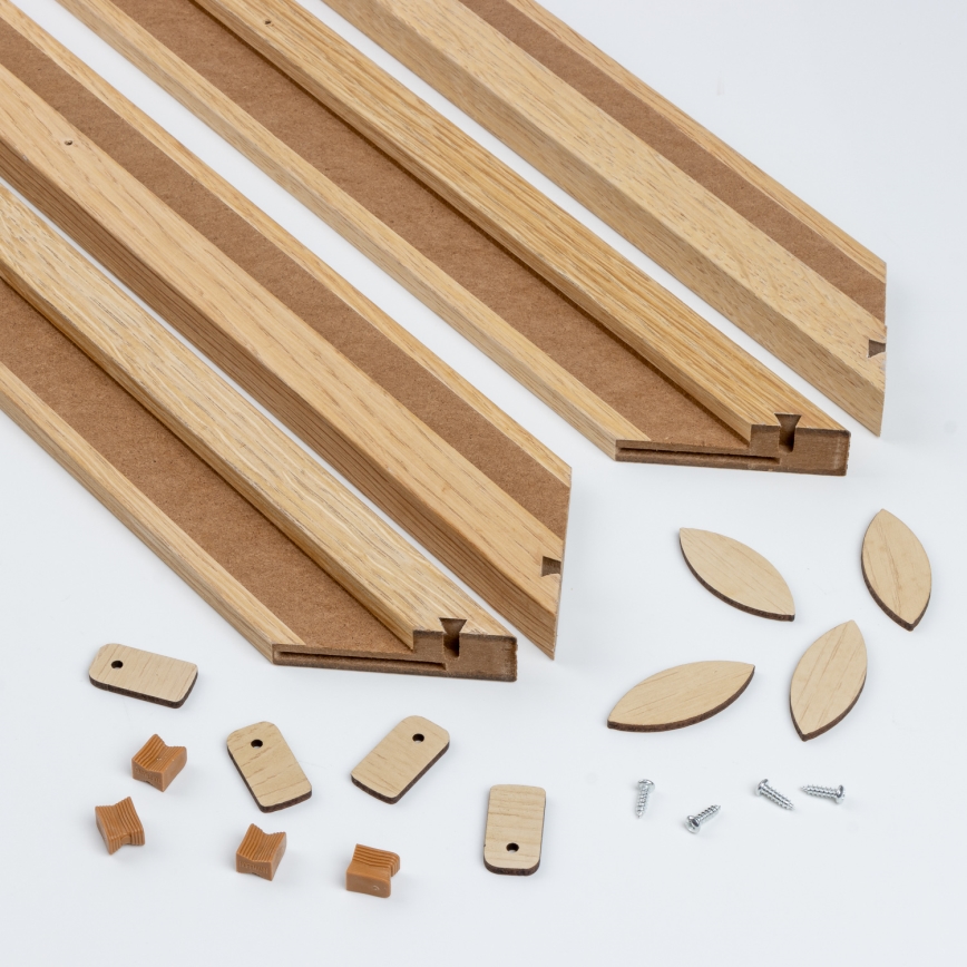Eglo - LED dimbaar opbouwpaneel POZZALLO WOOD LED/21W/230V 2700-6500K 49,5x49,5 cm bruin + afstandsbediening