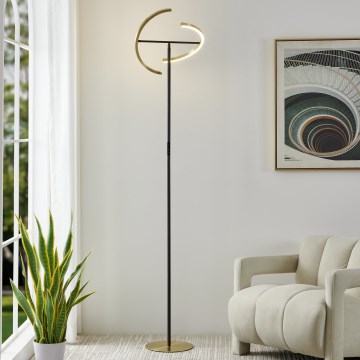 Eglo - LED Dimbare vloerlamp 2xLED/8,8W/230V goud/zwart