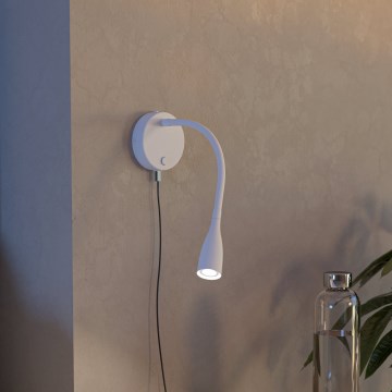 Eglo - LED Flexibele wandlamp met USB LED/3,8W/230V wit