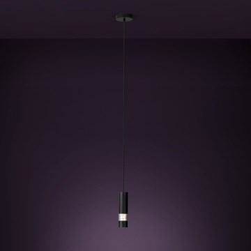 Eglo - LED Hanglamp aan een koord 1xGU10/4,6W/230V zwart