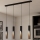 Eglo - LED Hanglamp aan een koord 4xGU10/4,5W/230V 3000K zwart/bruin