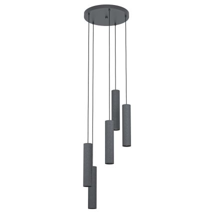Eglo - LED Hanglamp aan een koord 5x GU10 / 4,5W / 230V