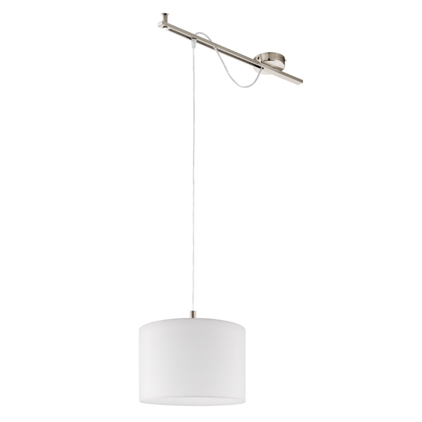 Eglo - LED  Hanglamp aan een koord CALCENA 1xE27/60W/230V mat chroom/wit