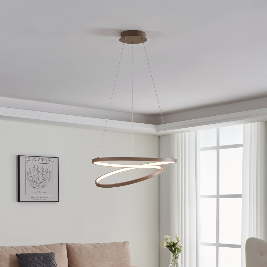 Eglo - LED Hanglamp aan een koord LED/36W/230V 3000K beige