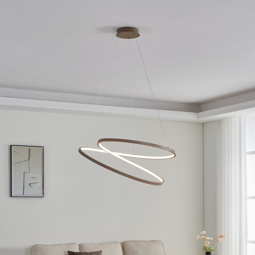 Eglo - LED Hanglamp aan een koord LED/42W/230V 3000K beige