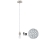 Eglo - LED Hanglamp aan een koord MY CHOICE 1xE14/4W/230V  chroom