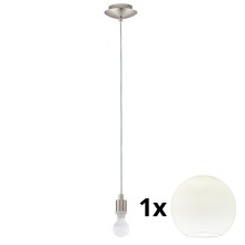 Eglo - LED Hanglamp aan een koord MY CHOICE 1xE14/4W/230V  chroom/wit