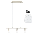 Eglo - LED Hanglamp aan een koord MY CHOICE 3xE14/4W/230V chroom/wit