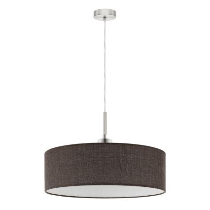 Eglo - LED Hanglamp aan een koord TUNJA 1xE27/60W/230V bruin