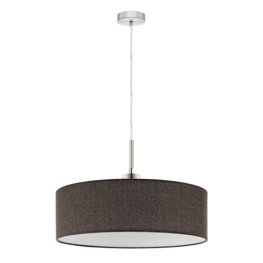 Eglo - LED Hanglamp aan een koord TUNJA 1xE27/60W/230V bruin