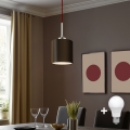 Eglo - LED Hanglamp aan een koord TUNJA 1xE27/60W/230V bruin