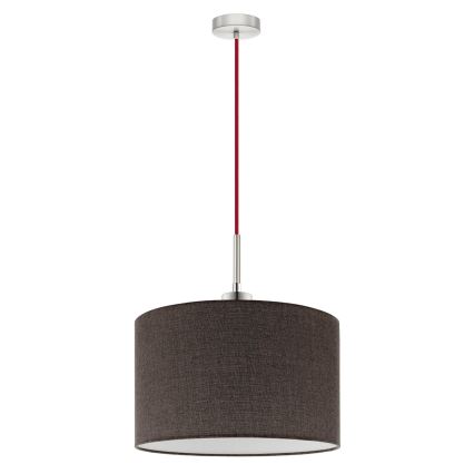 Eglo - LED Hanglamp aan een koord TUNJA 1xE27/60W/230V bruin