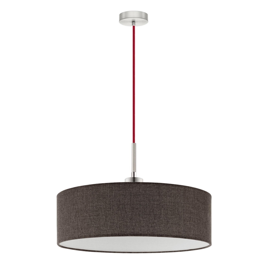 Eglo - LED Hanglamp aan een koord TUNJA 1xE27/60W/230V bruin