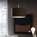 Eglo - LED Hanglamp aan een koord TUNJA 1xE27/60W/230V bruin