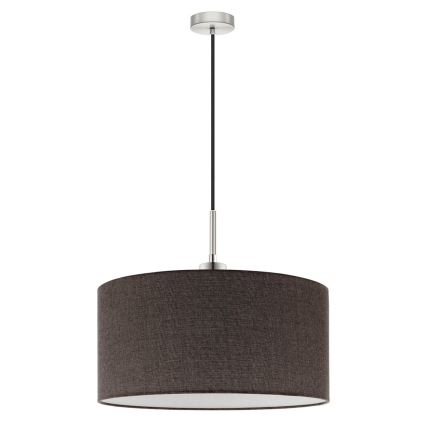 Eglo - LED Hanglamp aan een koord TUNJA 1xE27/60W/230V bruin