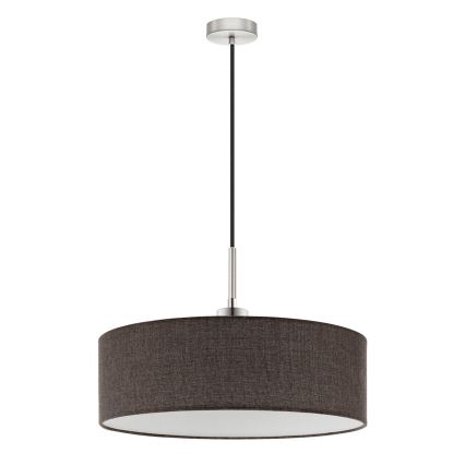 Eglo - LED Hanglamp aan een koord TUNJA 1xE27/60W/230V bruin